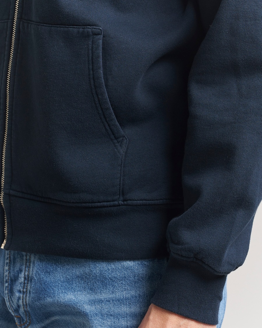 Homme | Pulls Et Tricots | Colorful Standard | Classic Organic Full Zip Hoodie Navy Blue