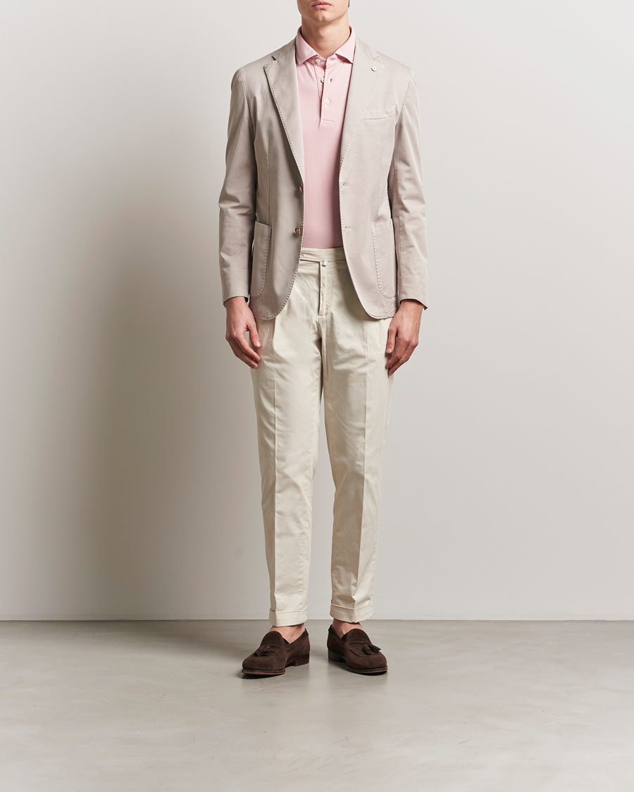 Homme | Blazers | L.B.M. 1911 | Jack Regular Fit Cotton Stretch Blazer Beige