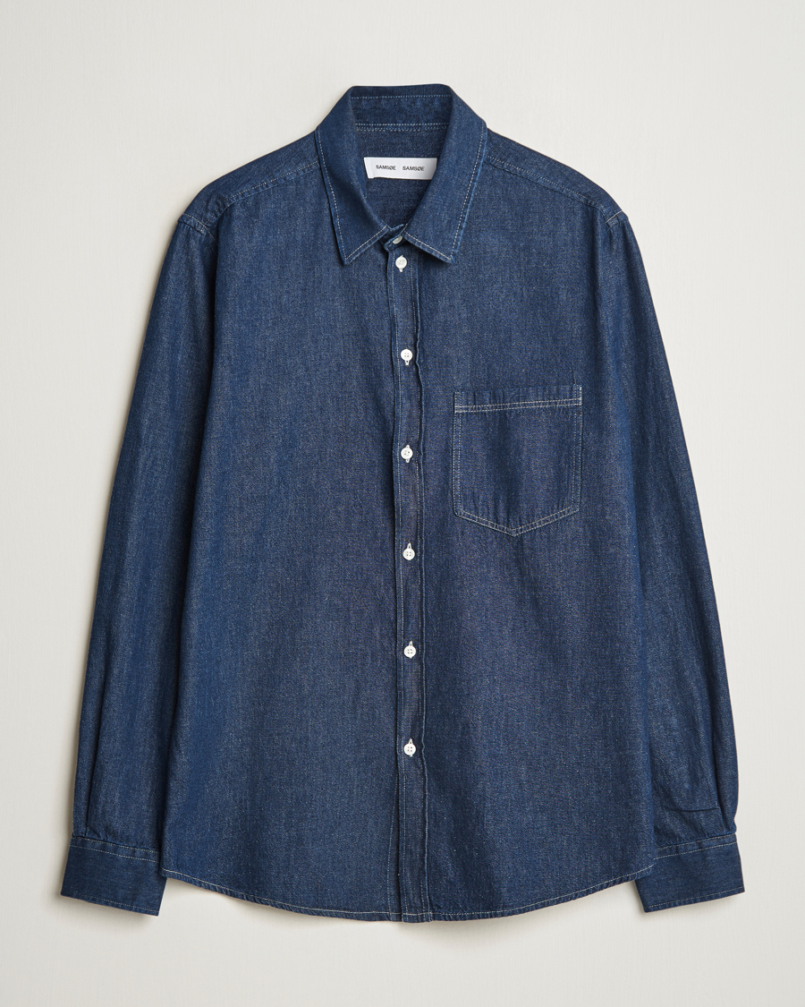 Homme | Chemises | Samsøe Samsøe | Ryan Chambray Shirt Salute Blue