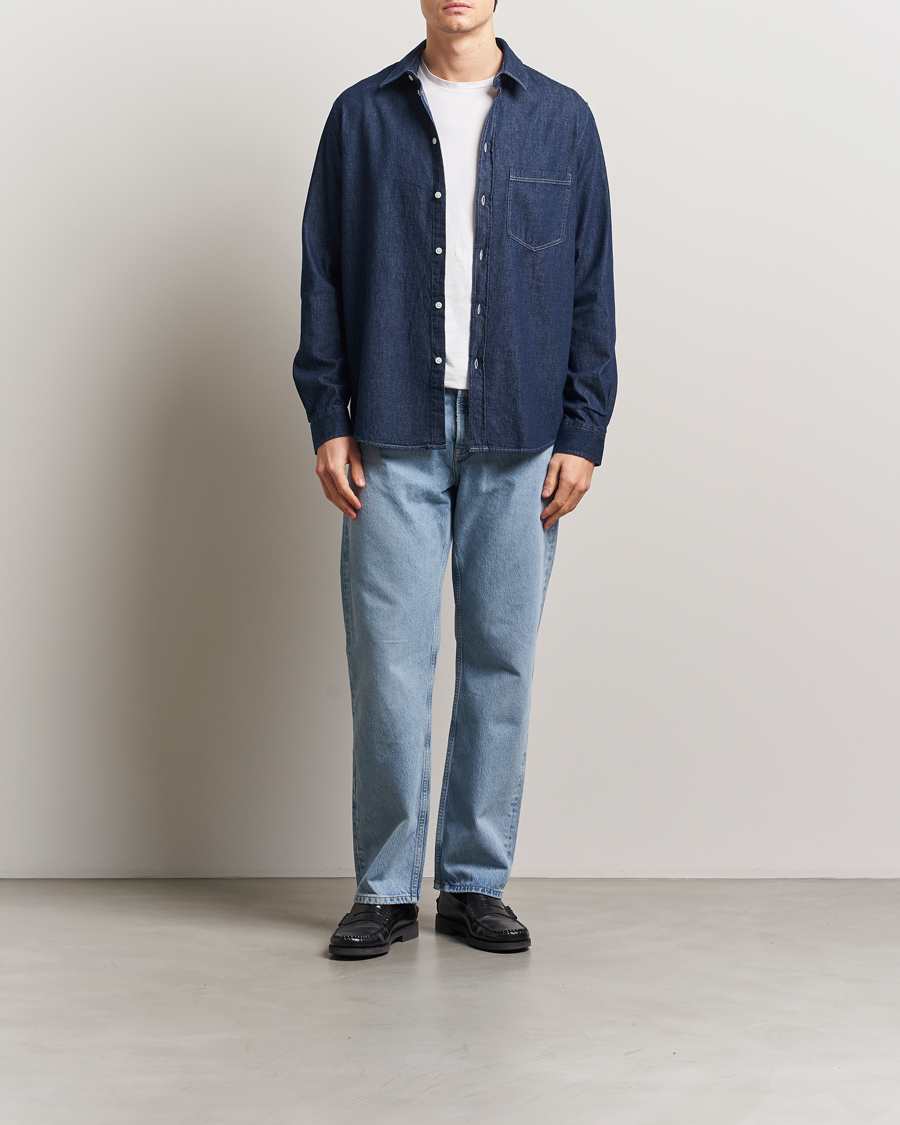 Homme | Chemises | Samsøe Samsøe | Ryan Chambray Shirt Salute Blue