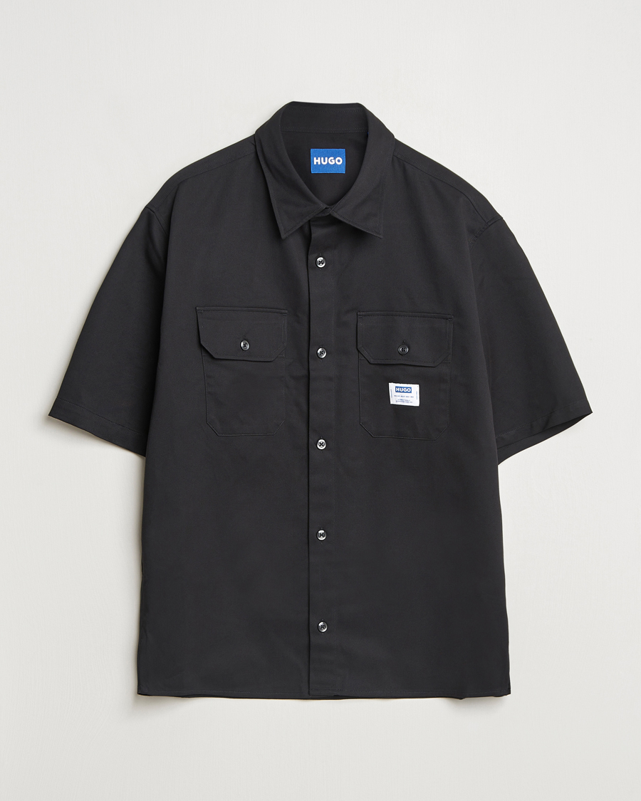 Homme | Chemises | HUGO | Ekyno Workwear Short Sleeve Shirt Black