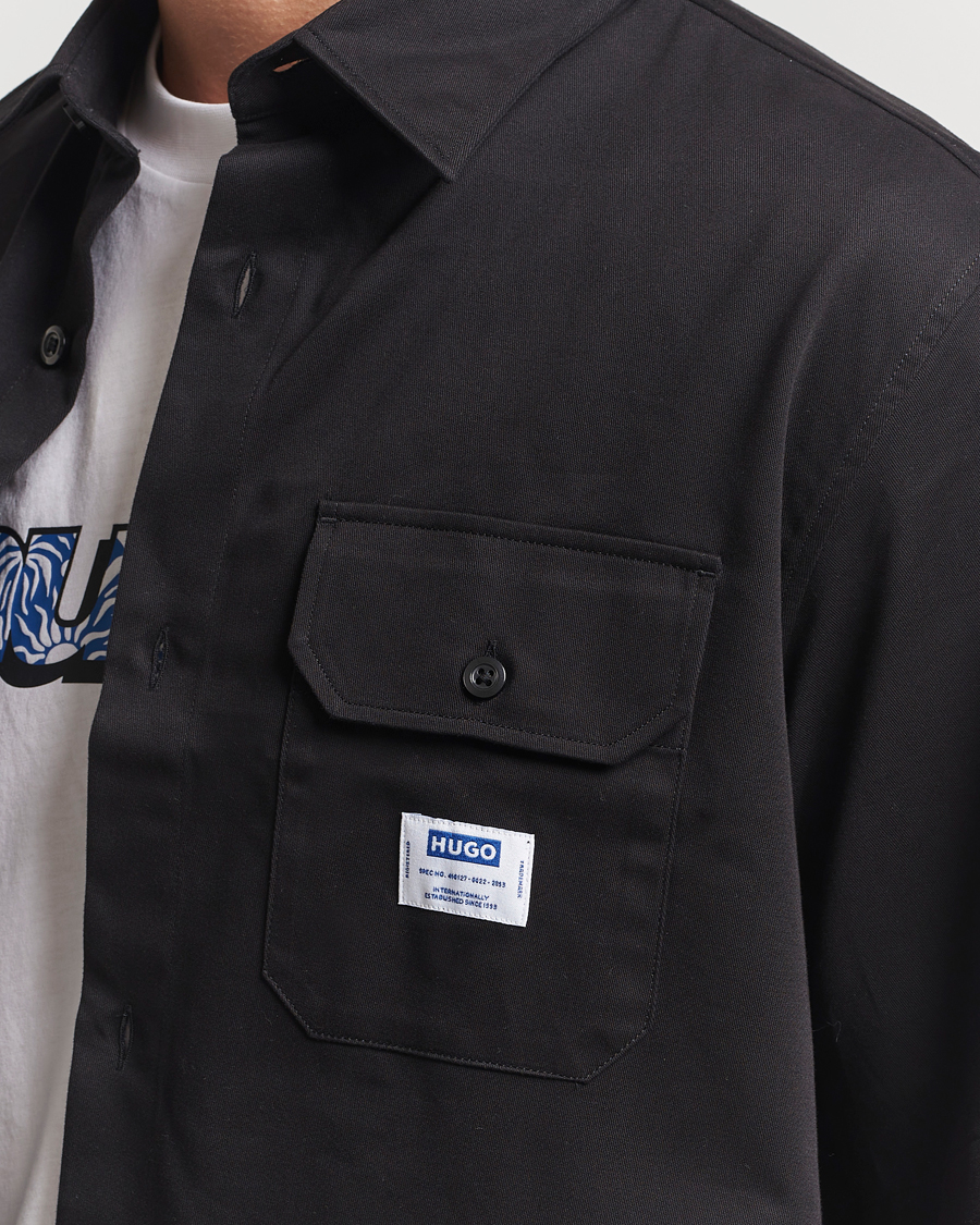 Homme | Chemises | HUGO | Ekyno Workwear Short Sleeve Shirt Black