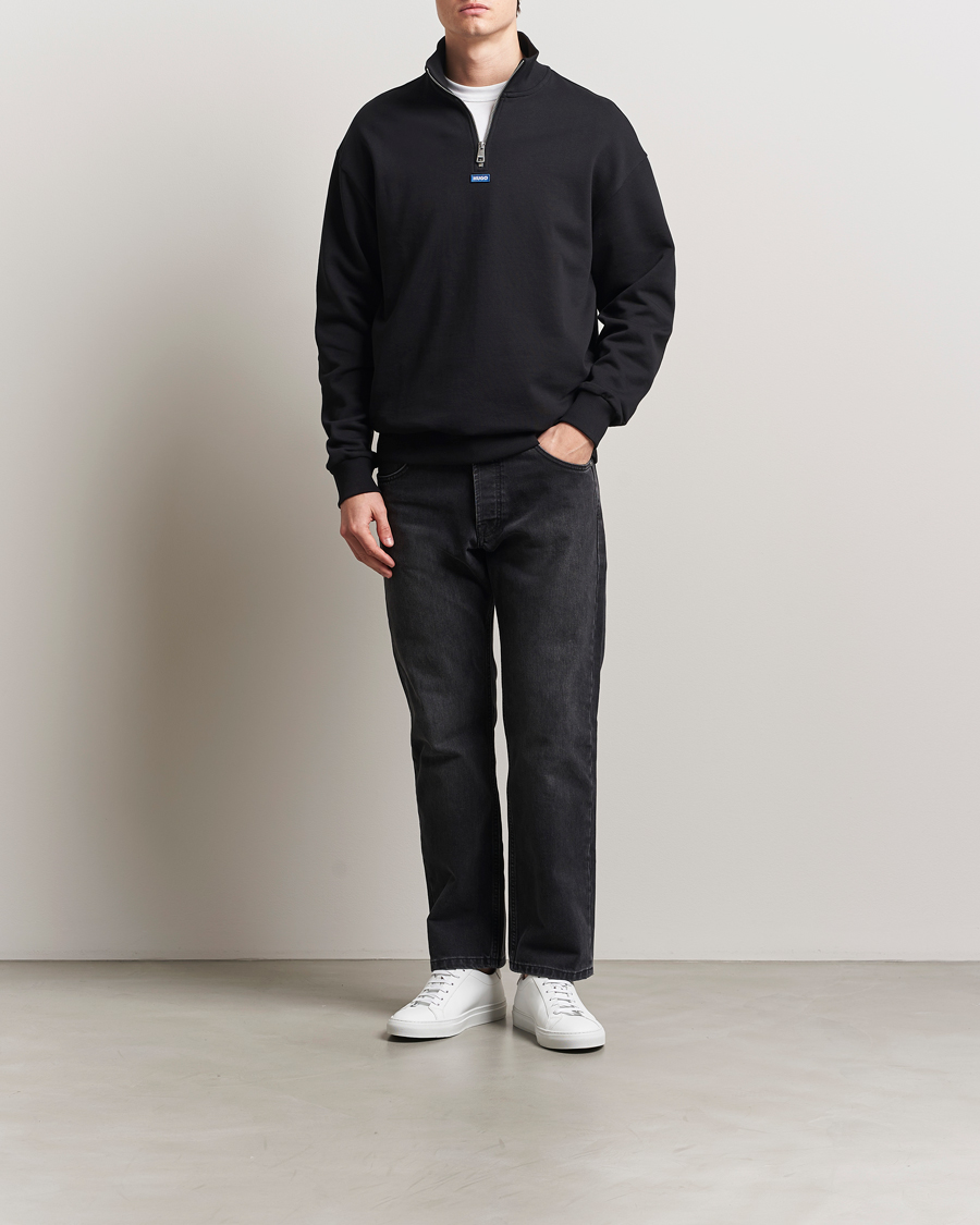 Homme | Pulls Et Tricots | HUGO | Neeler Half Zip Sweatshirt Black