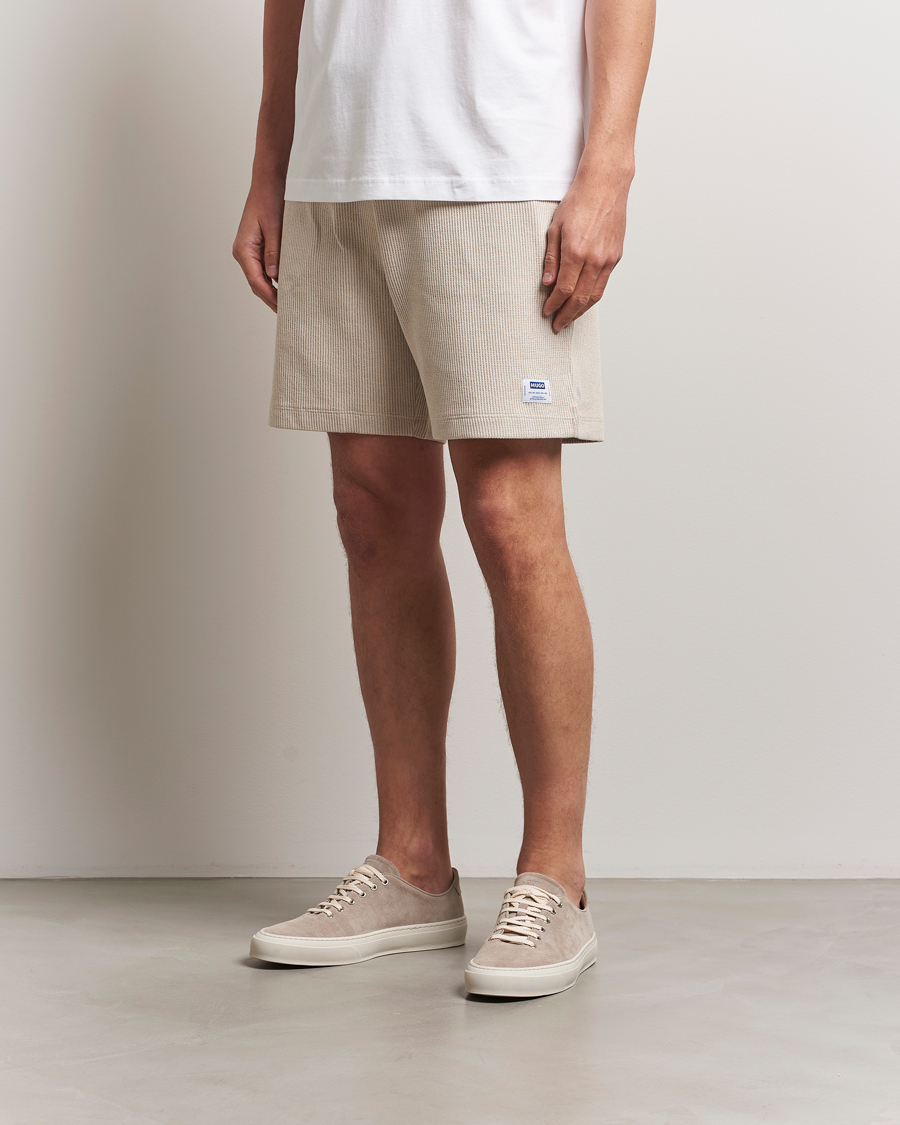 Homme | Shorts | HUGO | Nuwfallo Waffle Sweatshorts Open White