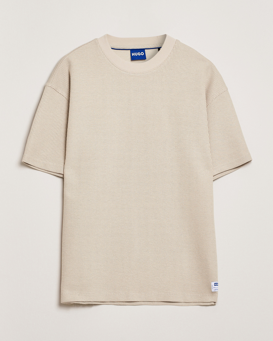 Homme | T-shirts | HUGO | Waffle Crew Neck T-Shirt Open White