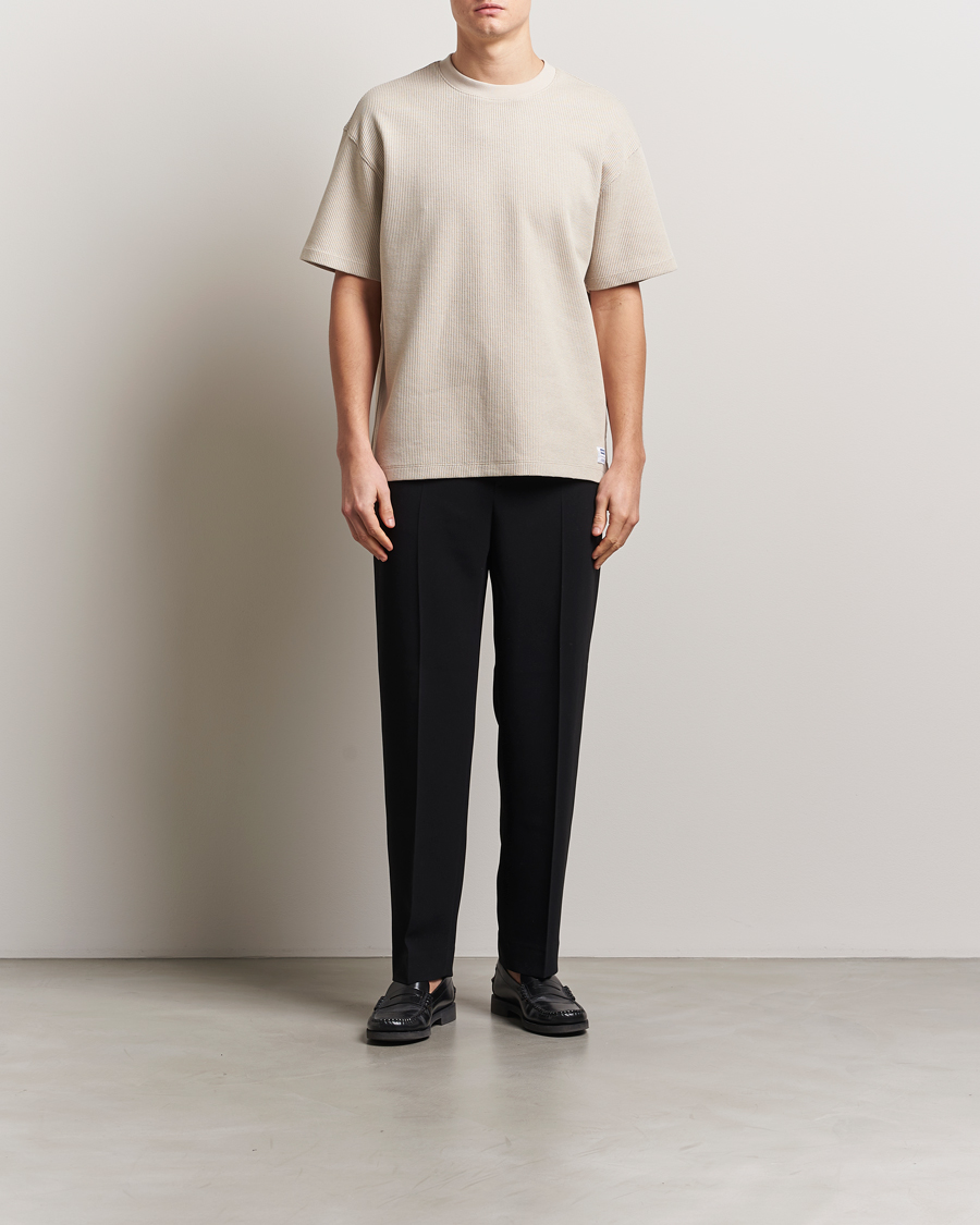 Homme | T-shirts | HUGO | Waffle Crew Neck T-Shirt Open White