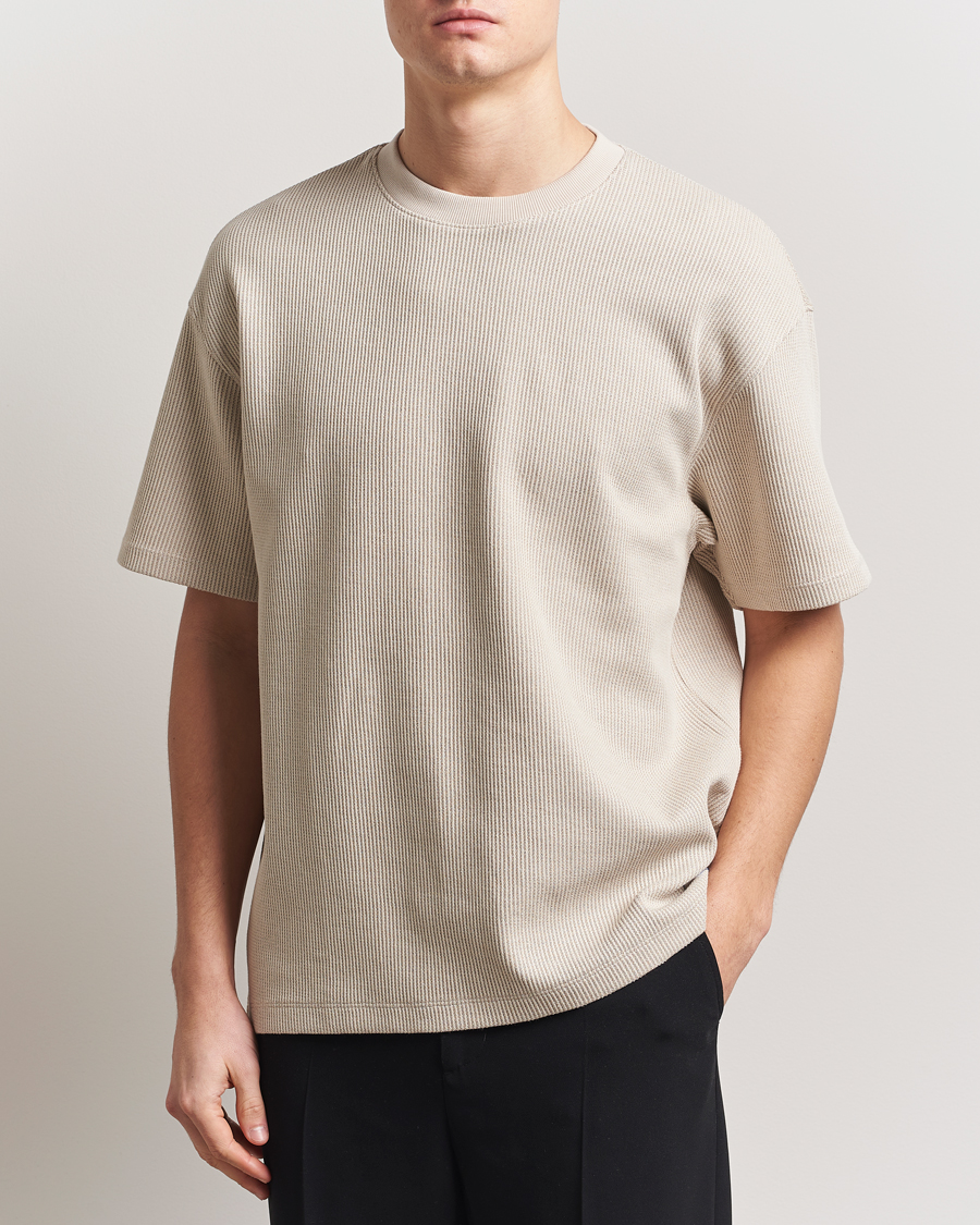Homme | T-shirts | HUGO | Waffle Crew Neck T-Shirt Open White