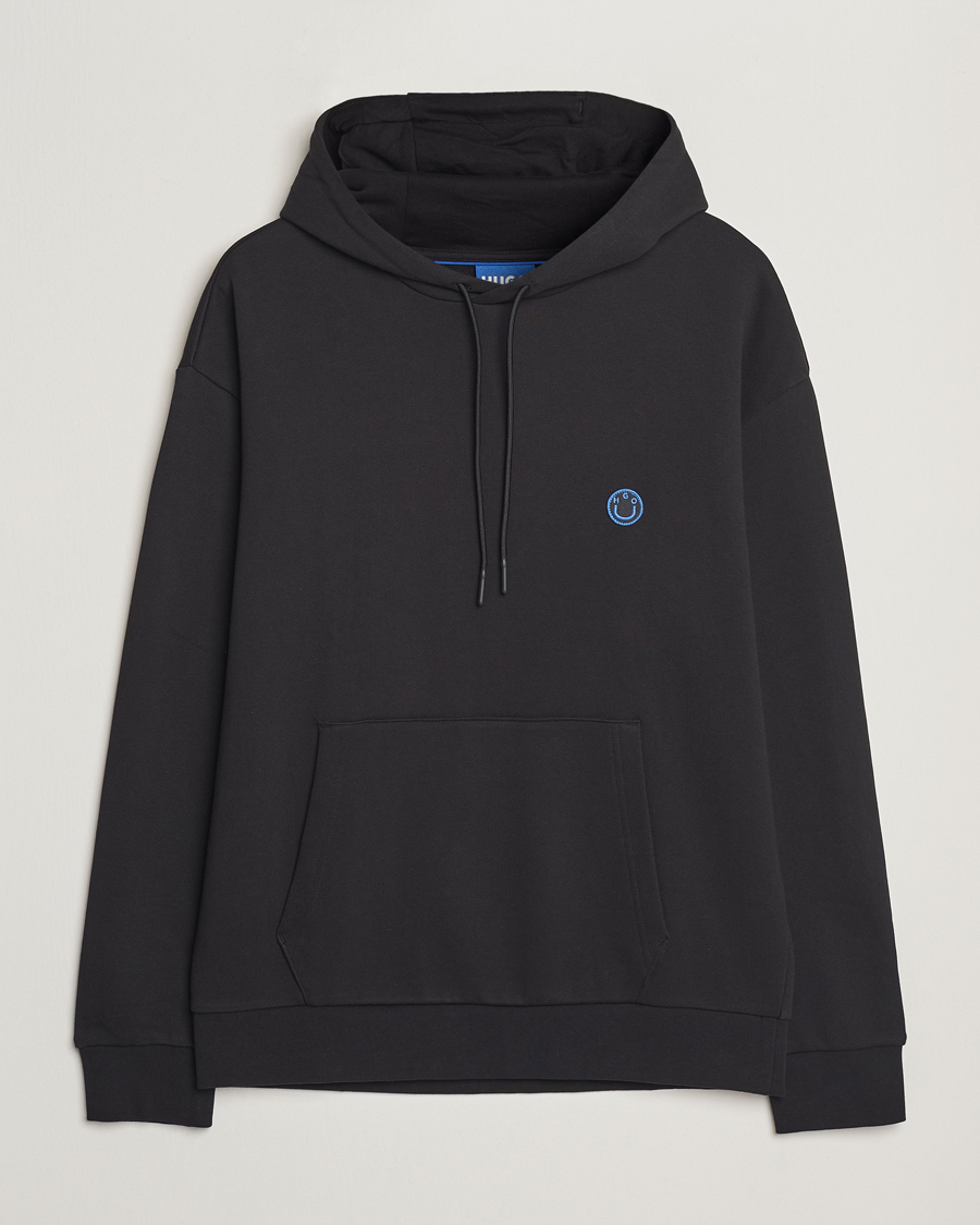 Homme | Pulls Et Tricots | HUGO | Nottyo Smiley Logo Hoodie Black