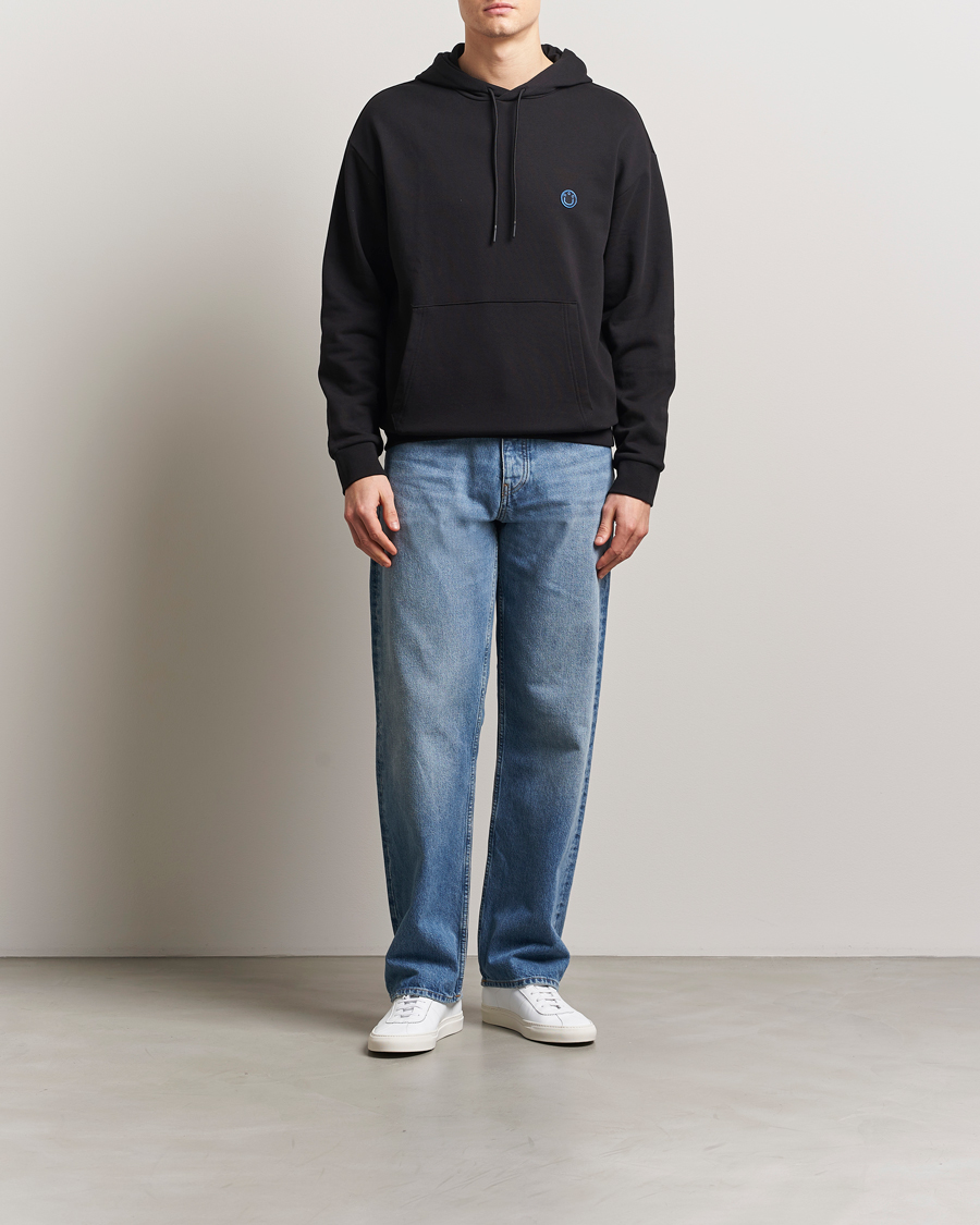 Homme | Pulls Et Tricots | HUGO | Nottyo Smiley Logo Hoodie Black