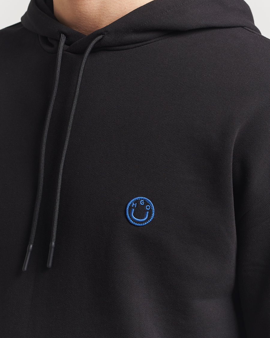 Homme | Pulls Et Tricots | HUGO | Nottyo Smiley Logo Hoodie Black
