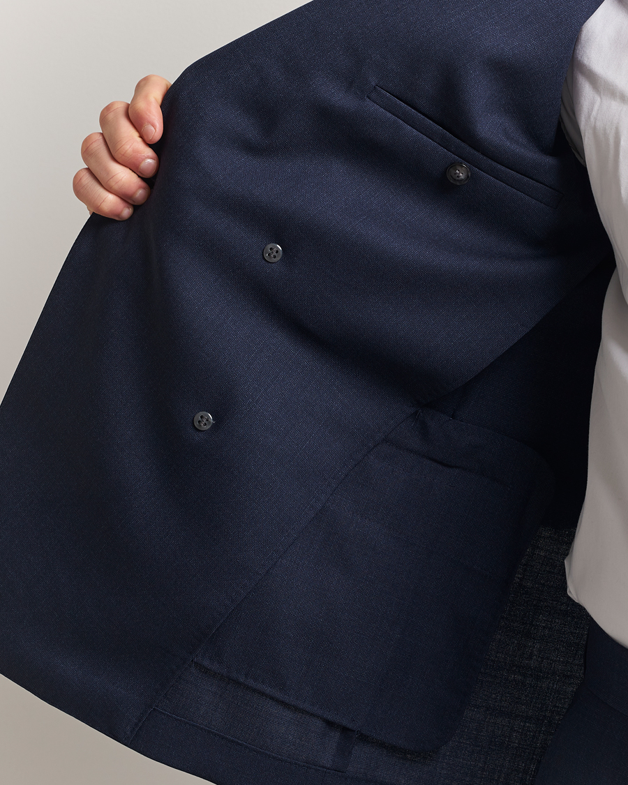 Homme | Costumes | BOSS BLACK | Huge Wool Double Breasted Suit Navy