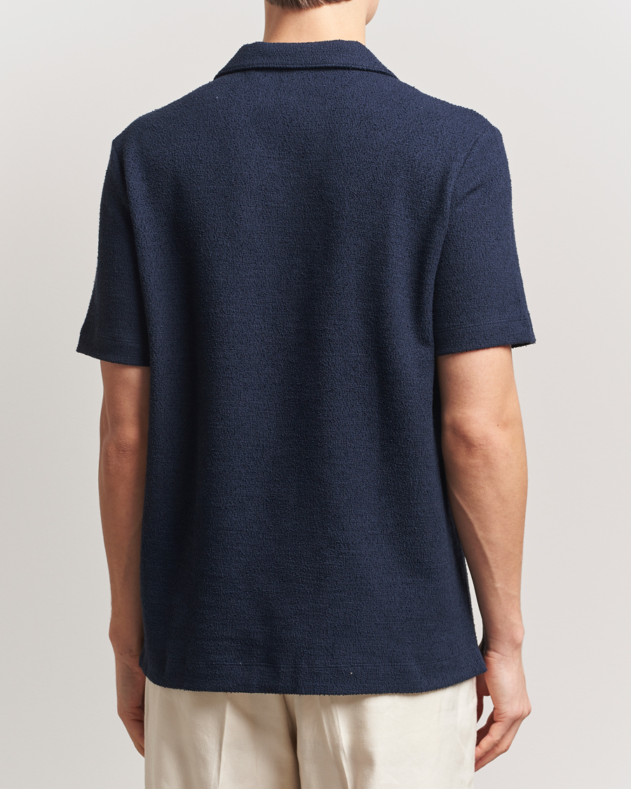 Homme | Polos | BOSS BLACK | Pye Terry Knitted Polo Dark Blue