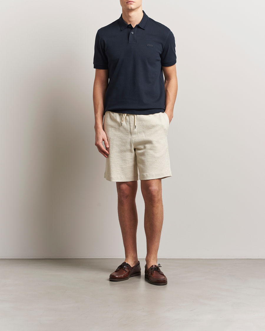 Homme | Shorts | BOSS BLACK | Leoni Terry Sweatshorts Open White