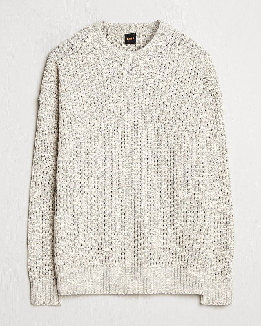 Homme | Pulls Et Tricots | BOSS ORANGE | Kesca Knitted Sweater Light Beige