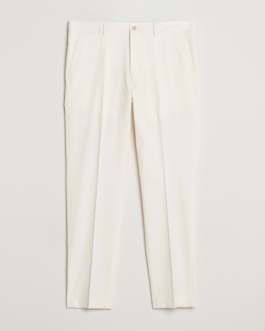 Homme | Pantalons | BOSS CAMEL | Kaiton Cotton Pleated Trousers Open White