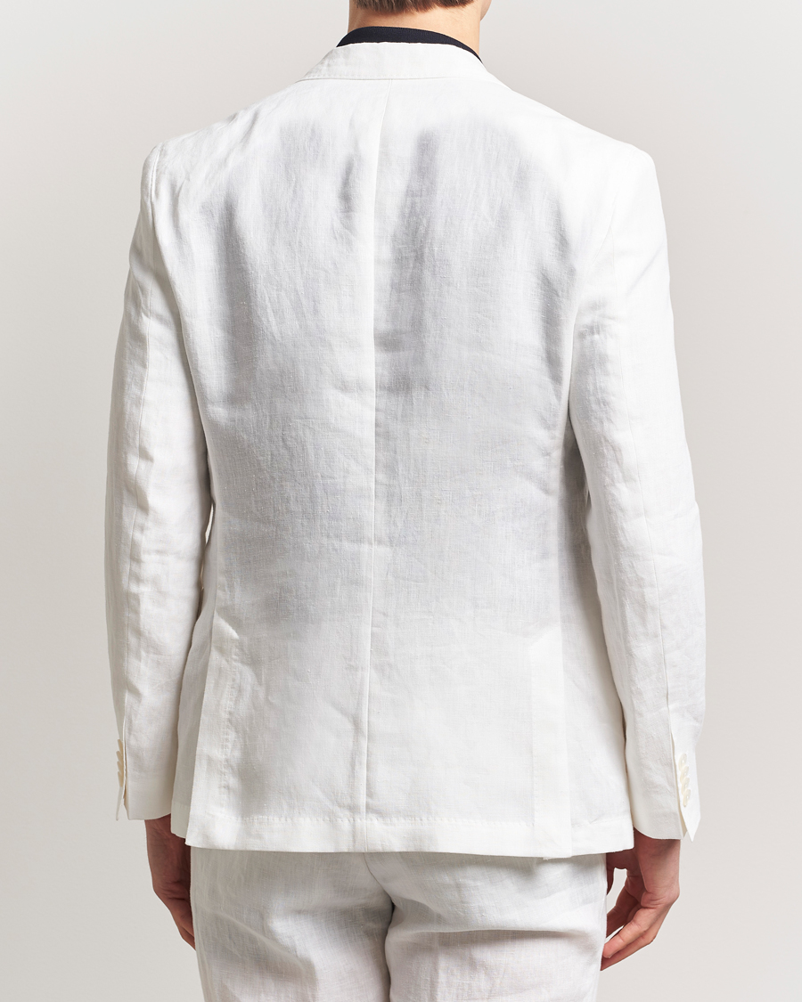 Homme | Blazers | BOSS BLACK | Huge Linen Peak Lapel Blazer White