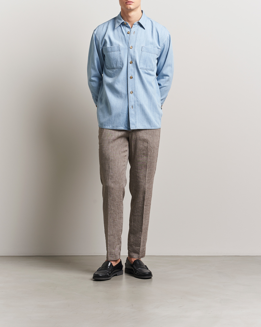 Homme | Chemises | BOSS BLACK | Cory Denim Overshirt Light Blue