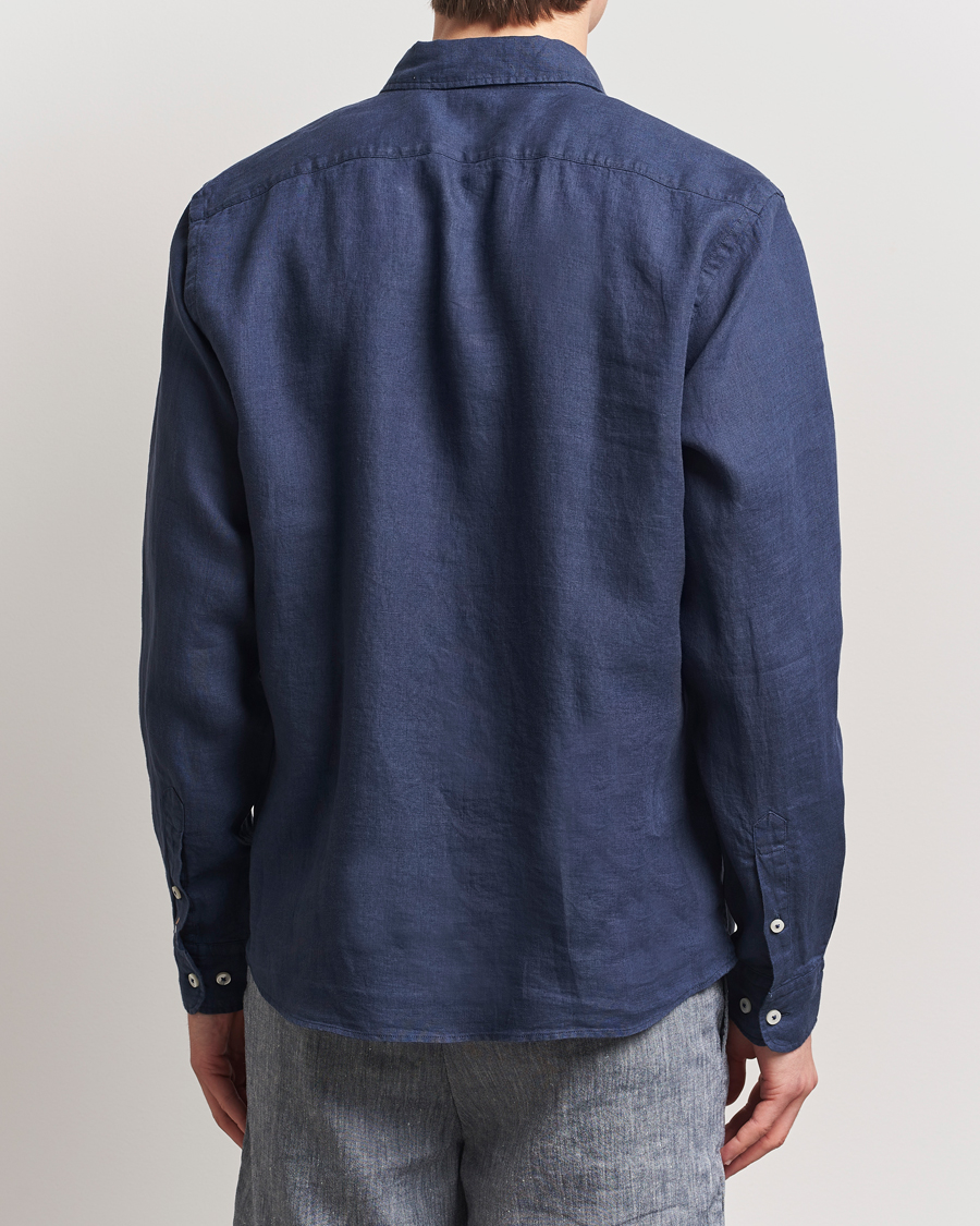 Homme | Chemises | BOSS BLACK | Liam Linen Shirt Dark Blue