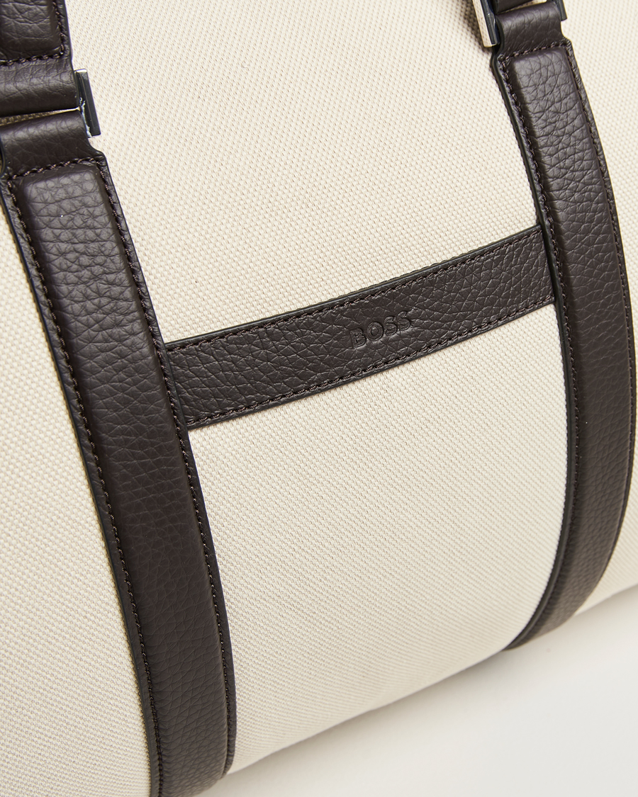 Homme | BOSS BLACK Canvas Holdall Natural | BOSS BLACK | Canvas Holdall Natural
