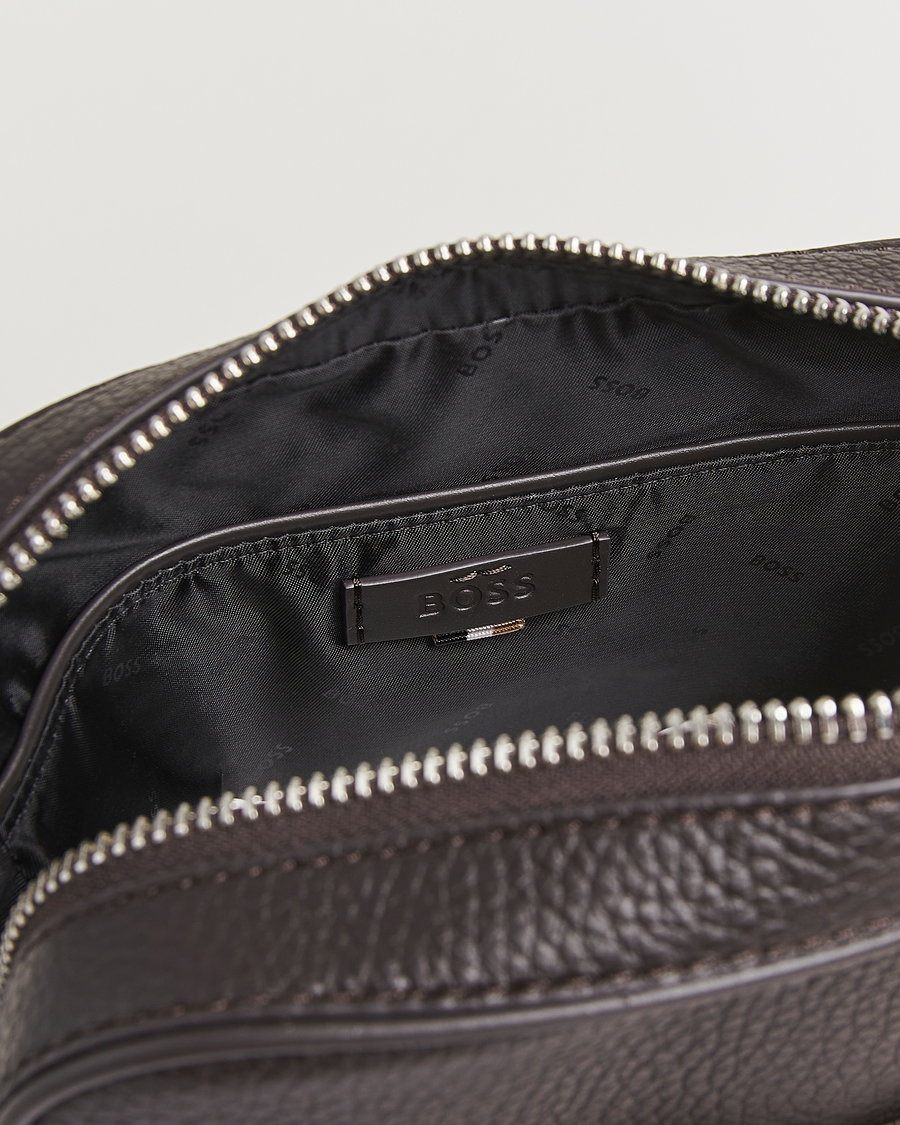 Homme | BOSS BLACK Crosstown Zip Bag Dark Brown | BOSS BLACK | Crosstown Zip Bag Dark Brown