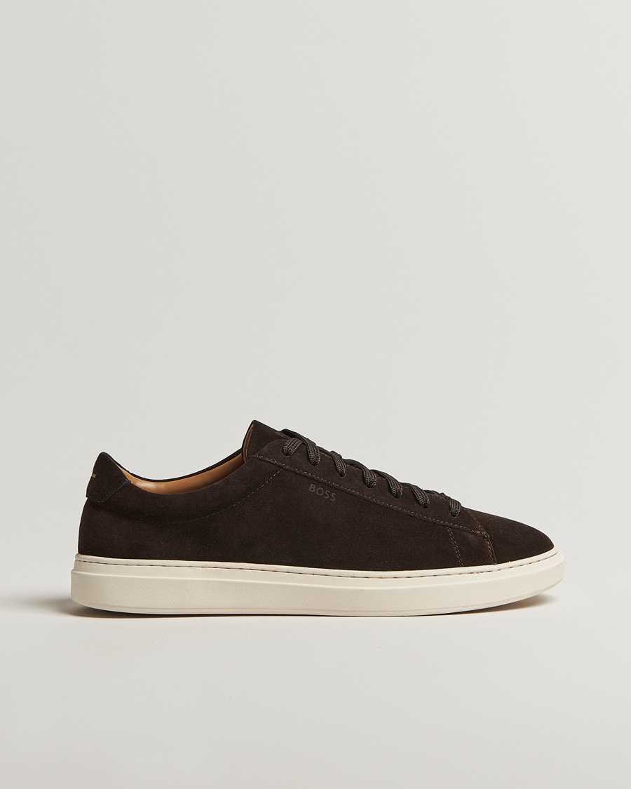 Homme | BOSS BLACK Kieran Suede Sneaker Dark Brown | BOSS BLACK | Kieran Suede Sneaker Dark Brown