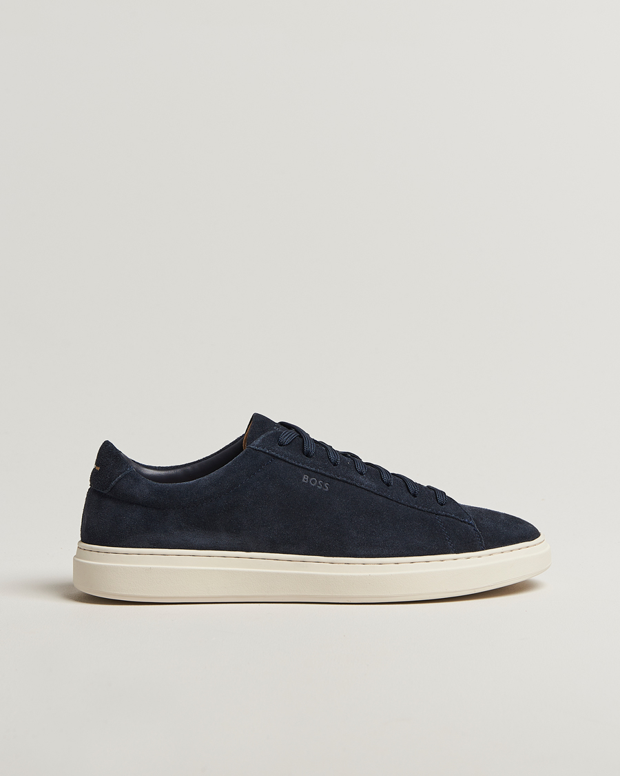 Homme | BOSS BLACK Kieran Suede Sneaker Dark Blue | BOSS BLACK | Kieran Suede Sneaker Dark Blue