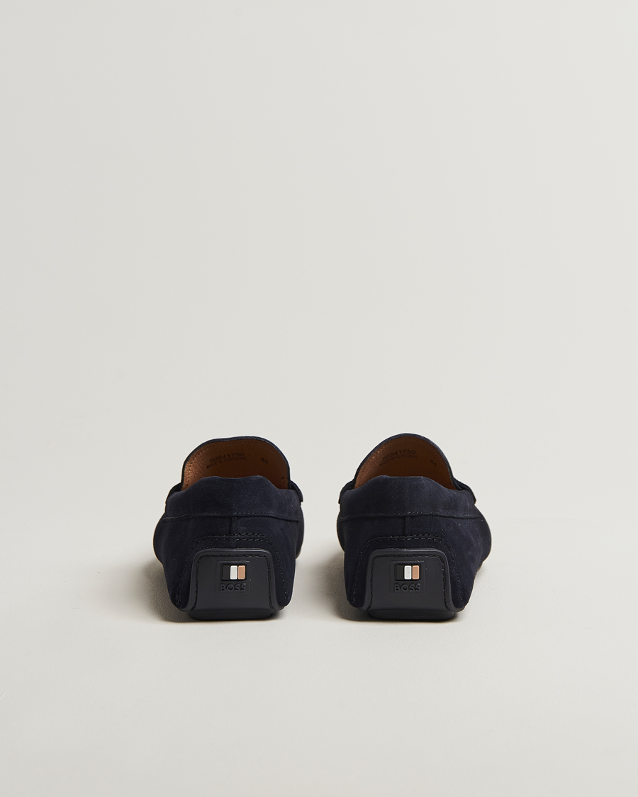 Homme | Loafers | BOSS BLACK | Noel Suede Moccasin Dark Blue