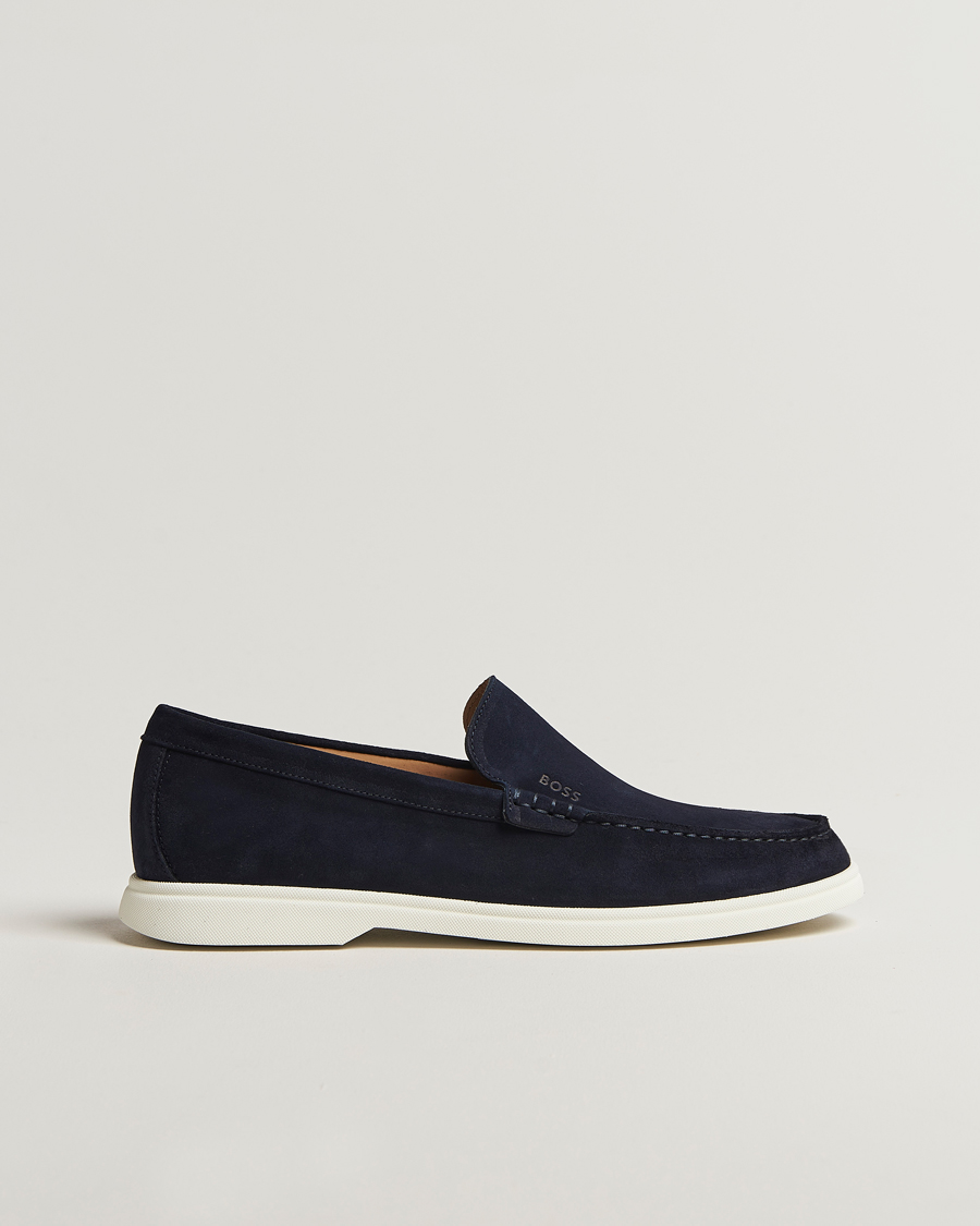 Homme | BOSS BLACK Sienne Suede Loafer Dark Blue | BOSS BLACK | Sienne Suede Loafer Dark Blue