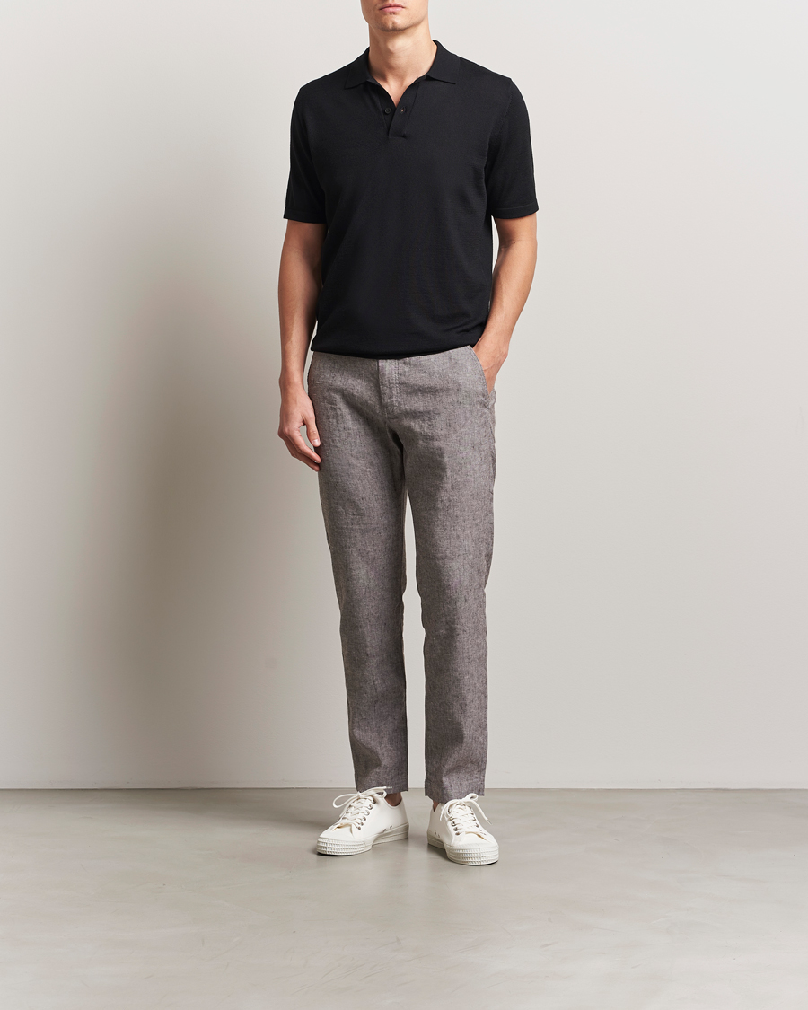 Homme | Pantalons | BOSS ORANGE | Sanderson Linen Pants Open Brown