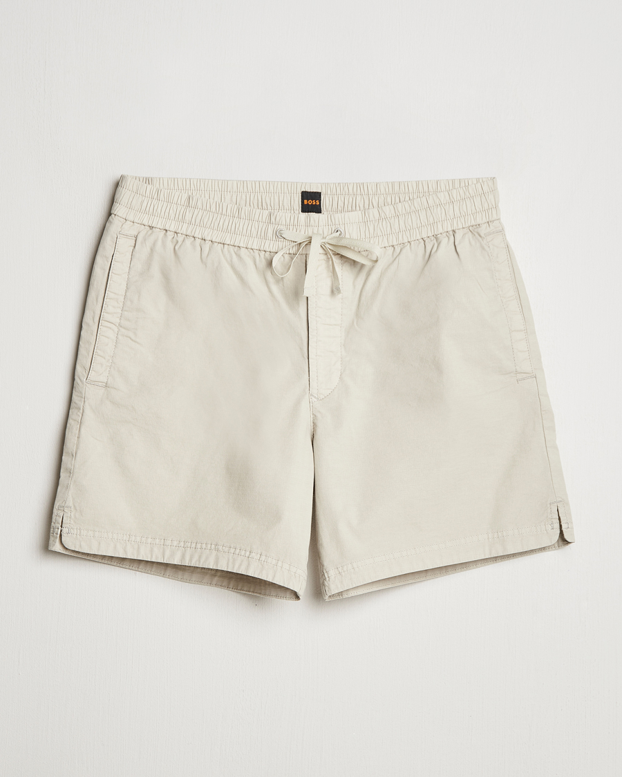 Homme | Shorts | BOSS ORANGE | Sandrew Drawstring Shorts Light Beige