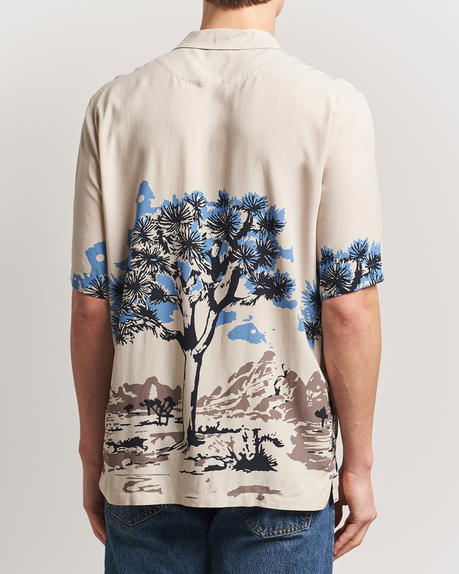 Homme | Chemises | BOSS ORANGE | Rayer Printed Short Sleeve Shirt Light Beige