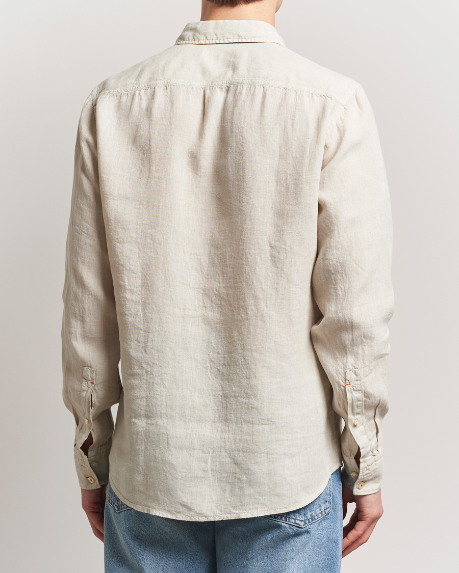 Homme | Chemises | BOSS ORANGE | Relegant Linen Shirt Light Beige