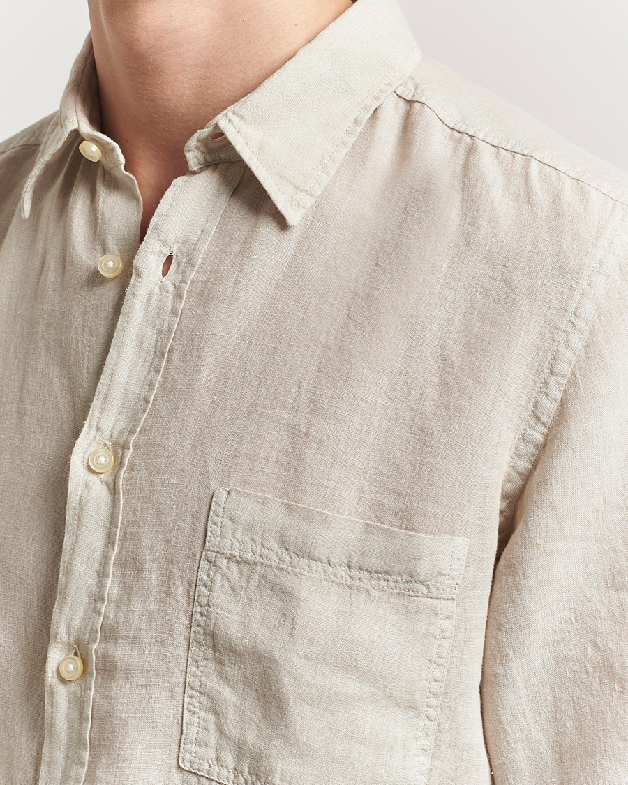 Homme | Chemises | BOSS ORANGE | Relegant Linen Shirt Light Beige
