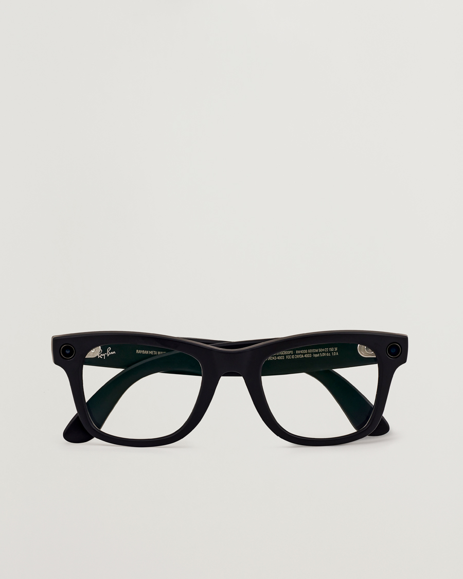 Homme | Ray-Ban Wayfarer Meta 53 Sunglasses Matte Black | Ray-Ban | Wayfarer Meta 53 Sunglasses Matte Black
