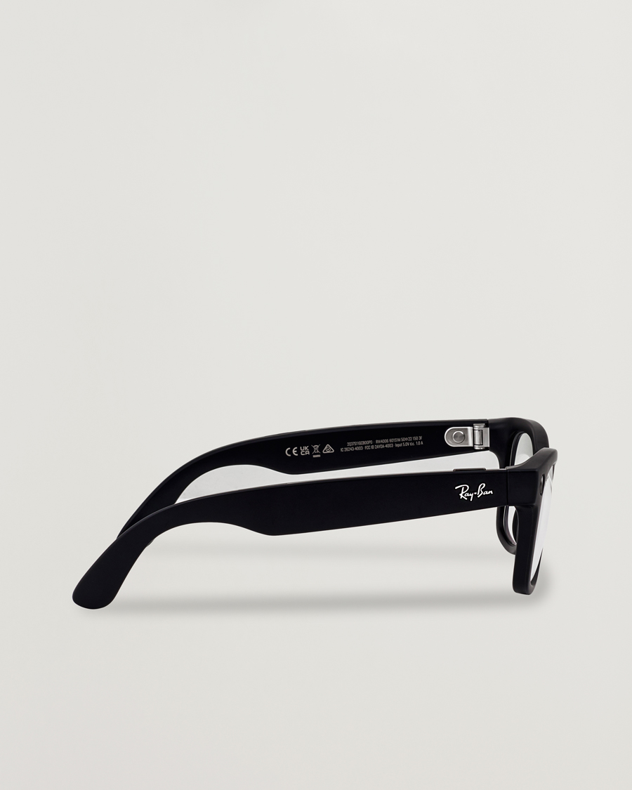 Homme | Ray-Ban Wayfarer Meta 53 Sunglasses Matte Black | Ray-Ban | Wayfarer Meta 53 Sunglasses Matte Black