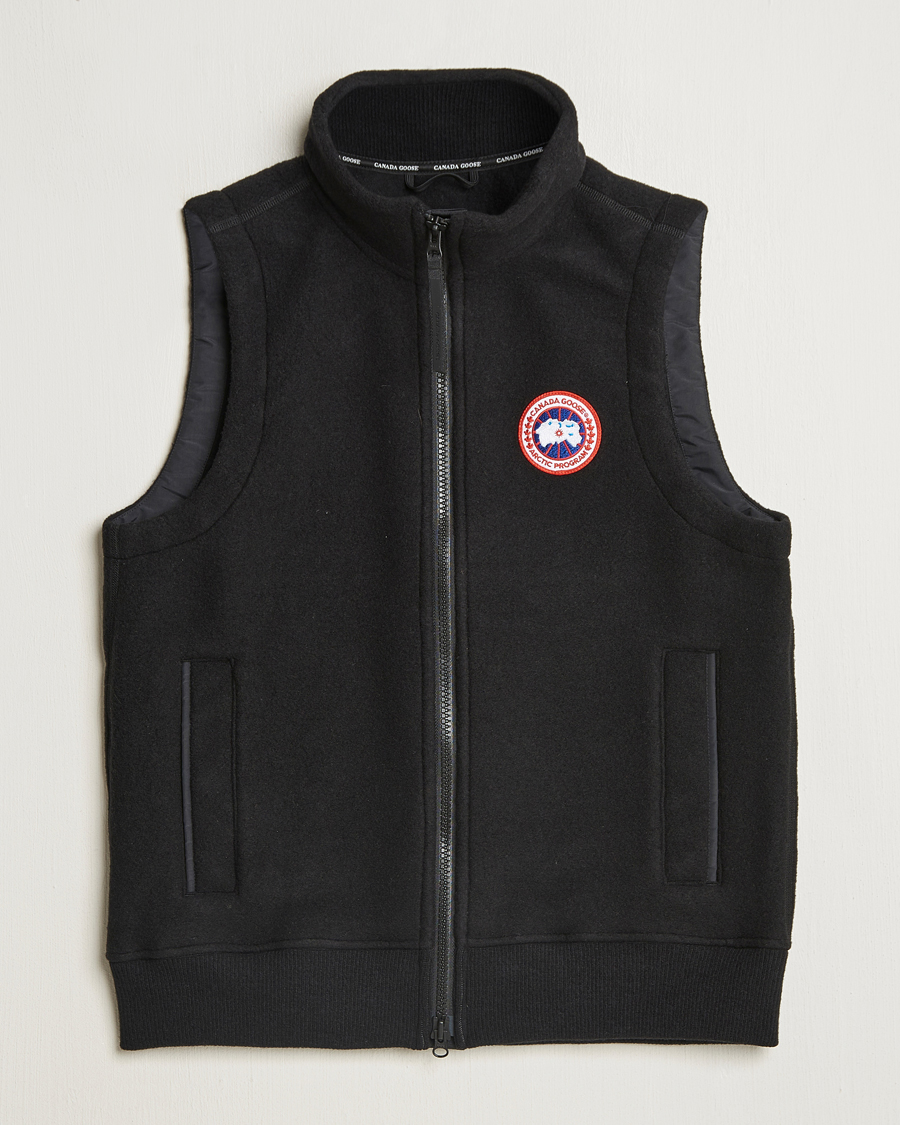 Homme | Manteaux Et Vestes | Canada Goose | Mersey Fleece Vest Black