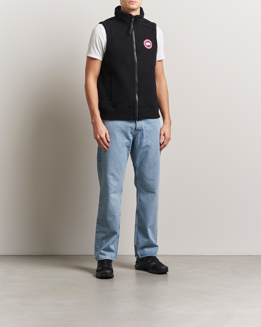 Homme | Manteaux Et Vestes | Canada Goose | Mersey Fleece Vest Black