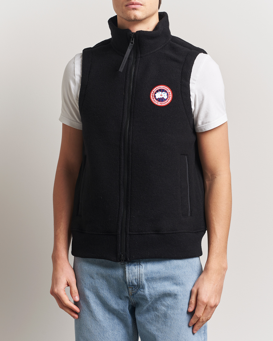 Homme | Manteaux Et Vestes | Canada Goose | Mersey Fleece Vest Black