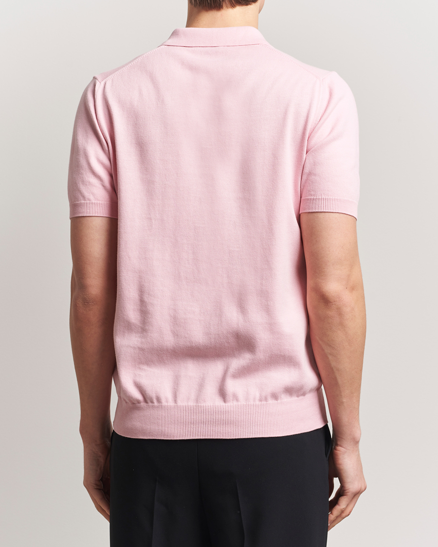 Homme | Polos | Morgano | Supersoft Egyptian Cotton Polo Light Pink