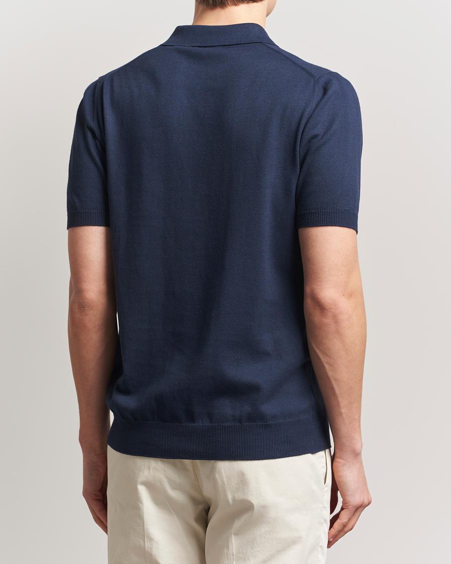 Homme | Polos | Morgano | Supersoft Egyptian Cotton Polo Navy