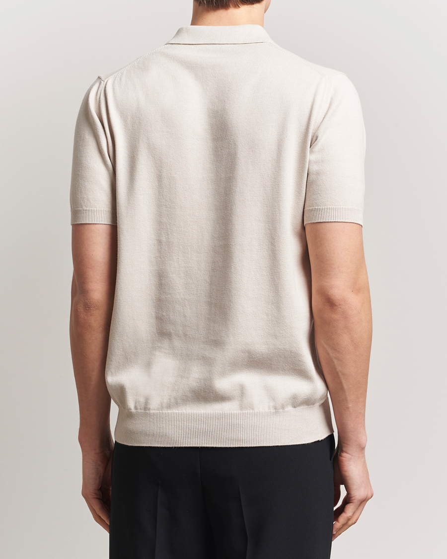 Homme | Polos | Morgano | Supersoft Egyptian Cotton Polo Light Beige