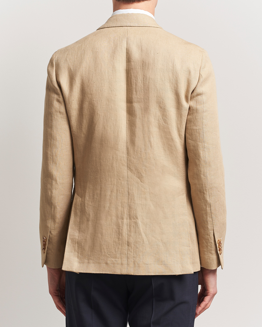 Homme | Blazers | Lardini | Linen Canvas Blazer Beige