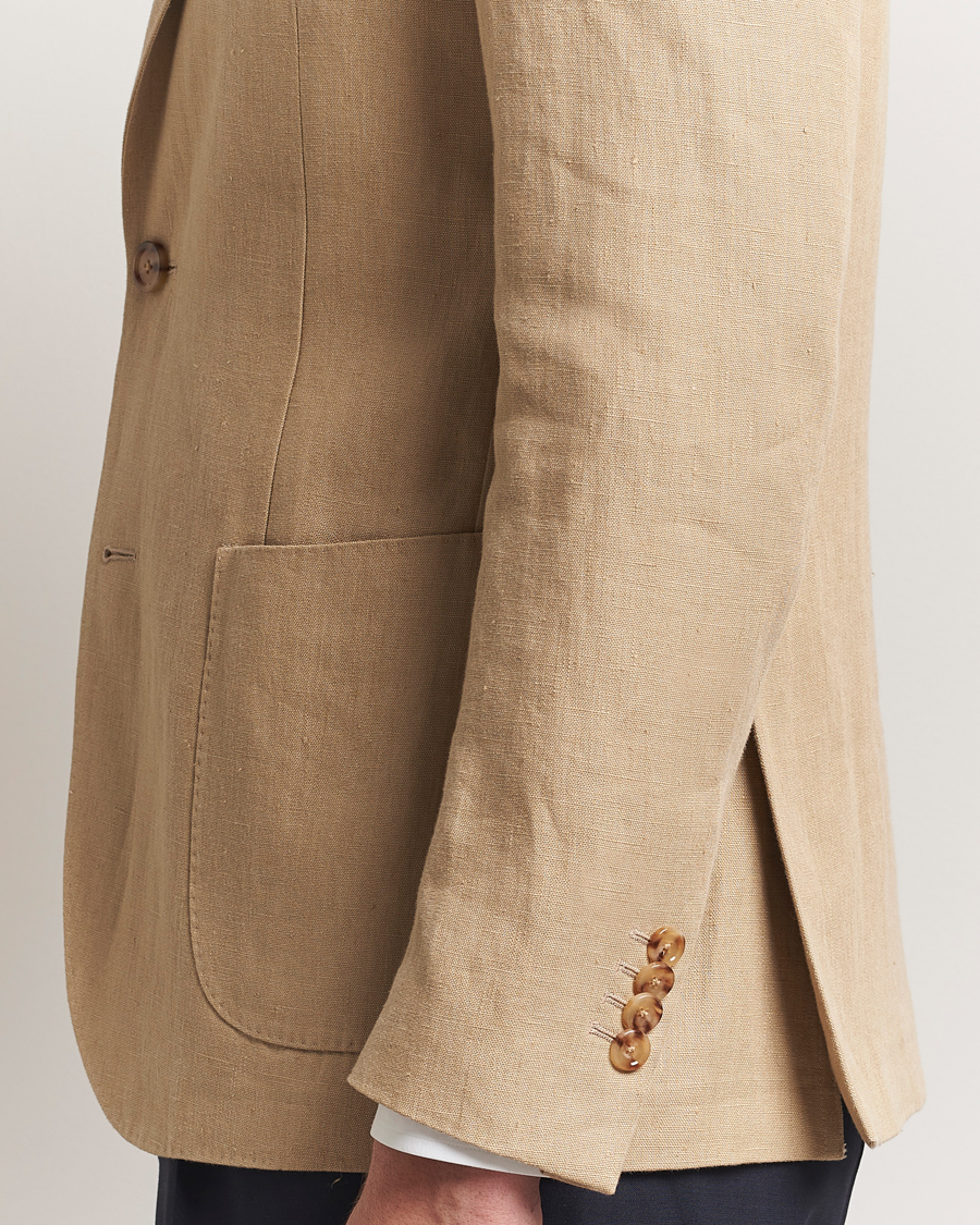Homme | Blazers | Lardini | Linen Canvas Blazer Beige