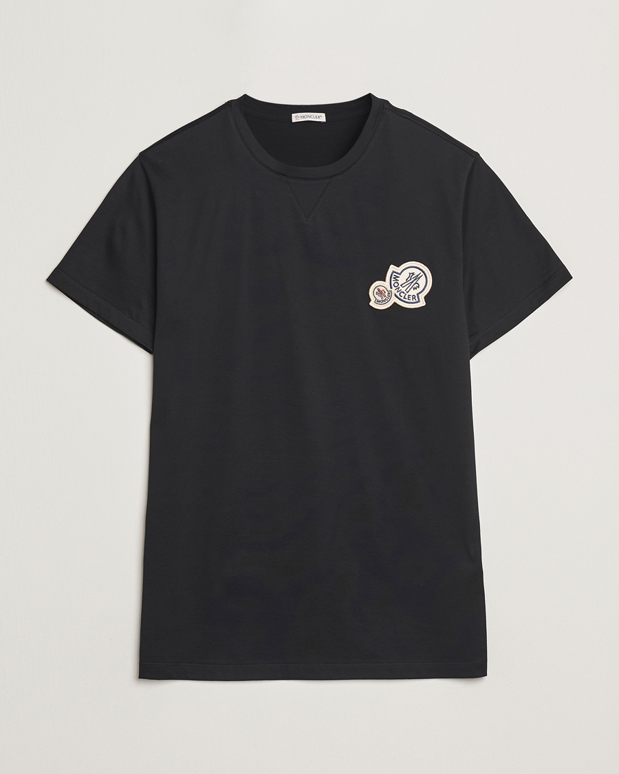Moncler Double Logo T-Shirt Black - Acheter Moncler CareOfCarl.fr.