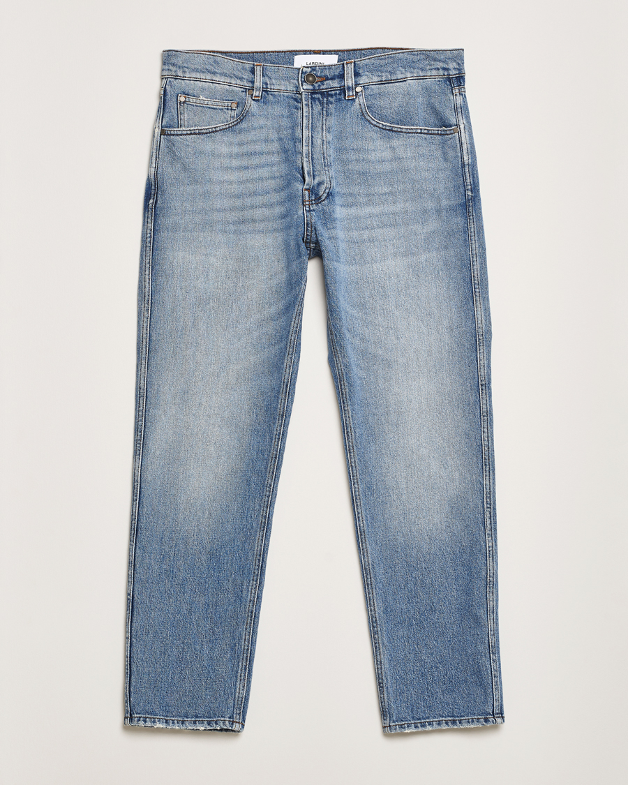 Homme | Jeans | Lardini | Tapered Washed Jeans Blue