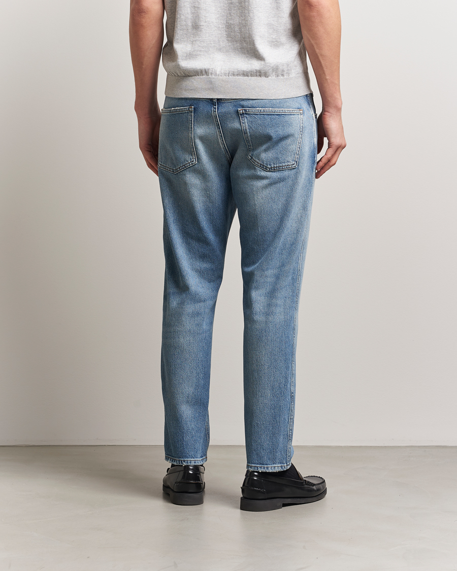 Homme | Jeans | Lardini | Tapered Washed Jeans Blue