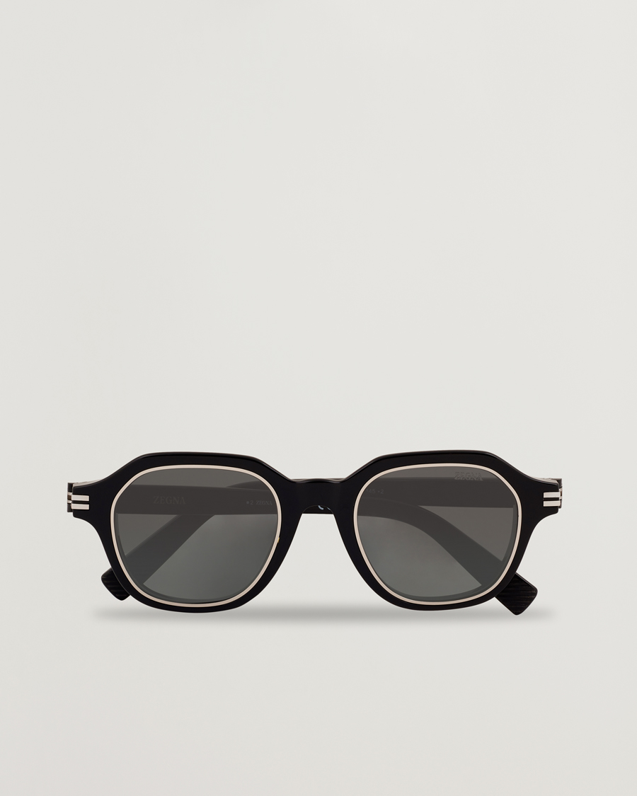 Homme | Lunettes De Soleil | Zegna | EZ0250 Sunglasses Black