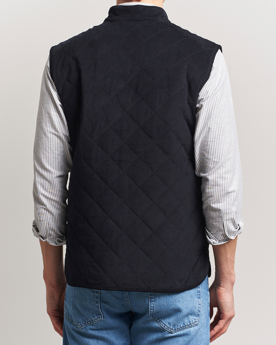 Homme | Manteaux Et Vestes | Morris | Teddy Quilted Cord Vest Navy