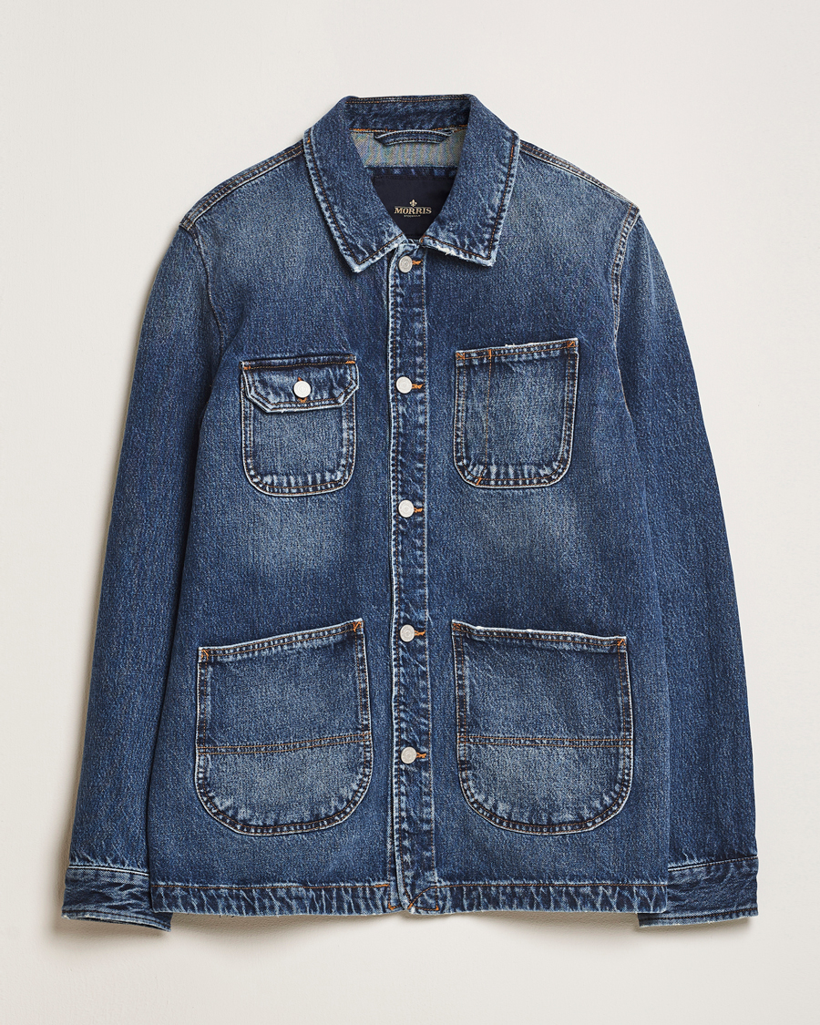 Homme | Chemises | Morris | Denim Shirt Jacket Blue