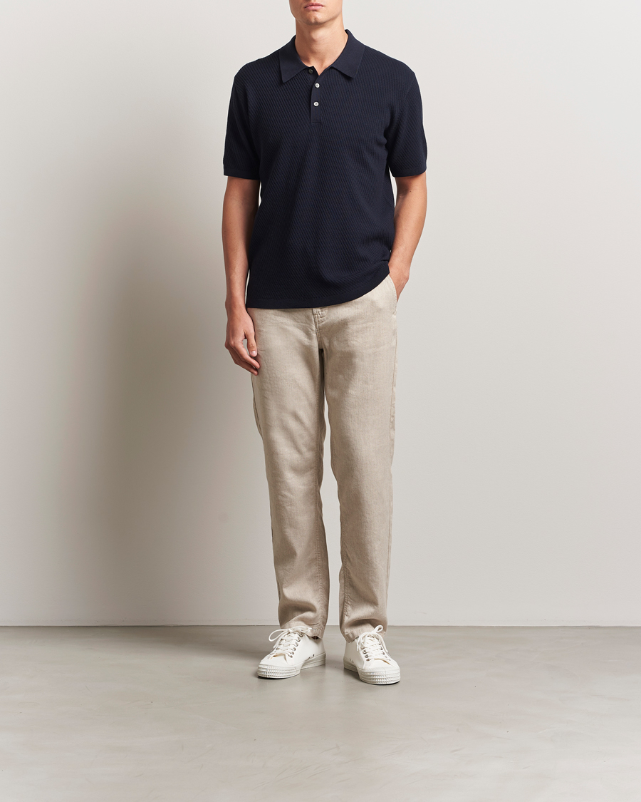 Homme | Pantalons | Morris | Fenix Linen/Cotton Trousers Beige